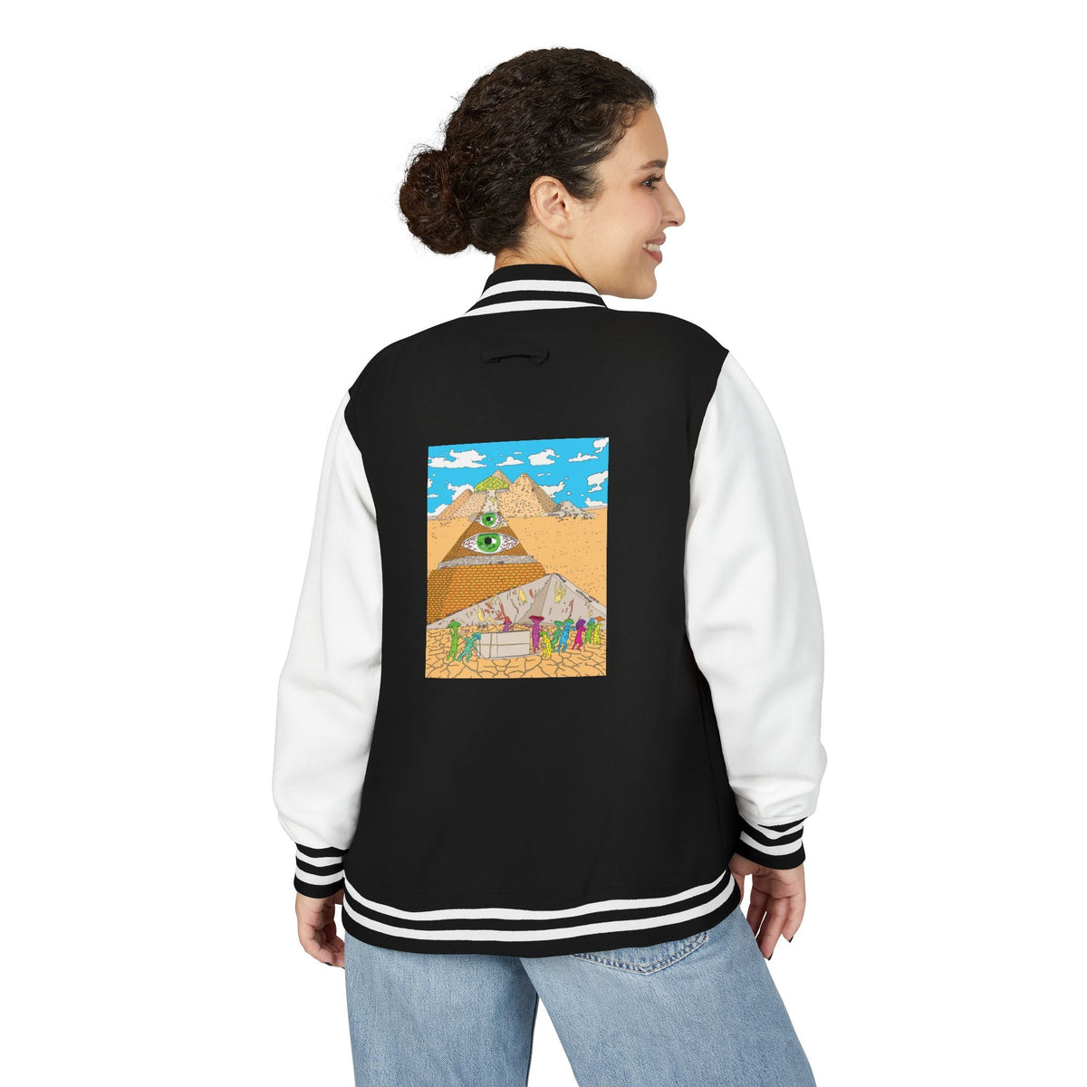 Shroominati Pyramid Builders Letterman Jacket - MycoOne™